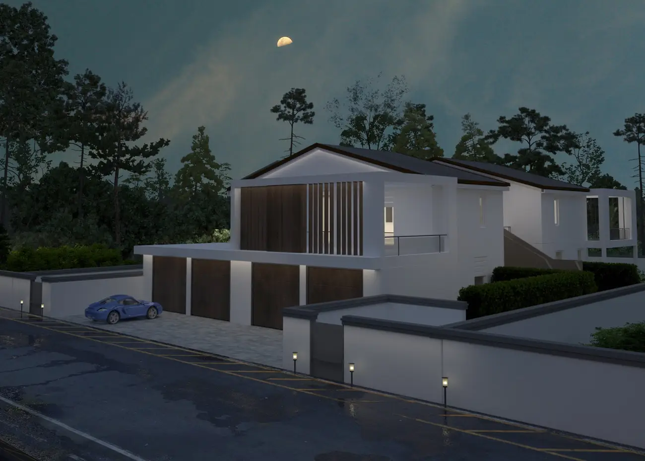 Residenze Cassiopea, Interni notte